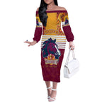 nrl-broncos-champions-2023-off-the-shoulder-long-sleeve-dress-proud-newcastle-aboriginal-vibe