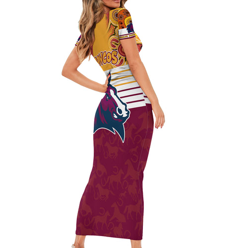 nrl-broncos-champions-2023-short-sleeve-bodycon-dress-proud-newcastle-aboriginal-vibe