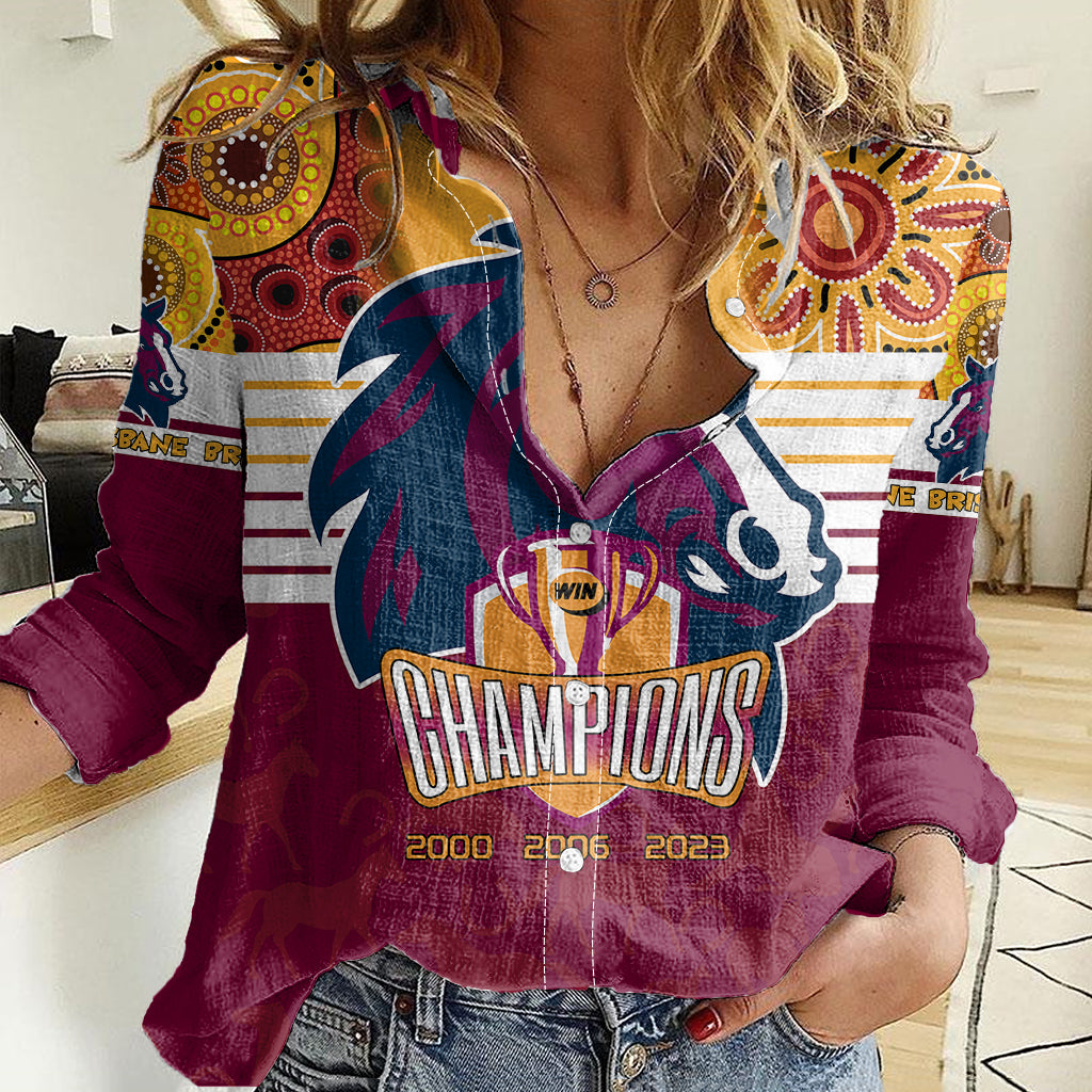 nrl-broncos-champions-2023-women-casual-shirt-proud-newcastle-aboriginal-vibe