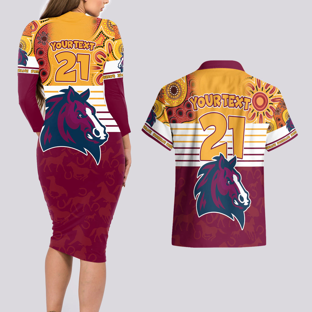 custom-nrl-broncos-champions-2023-couples-matching-long-sleeve-bodycon-dress-and-hawaiian-shirt-proud-newcastle-aboriginal-vibe