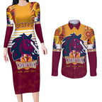custom-nrl-broncos-champions-2023-couples-matching-long-sleeve-bodycon-dress-and-long-sleeve-button-shirts-proud-newcastle-aboriginal-vibe