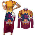 custom-nrl-broncos-champions-2023-couples-matching-short-sleeve-bodycon-dress-and-long-sleeve-button-shirts-proud-newcastle-aboriginal-vibe