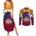 custom-nrl-broncos-champions-2023-couples-matching-summer-maxi-dress-and-long-sleeve-button-shirts-proud-newcastle-aboriginal-vibe