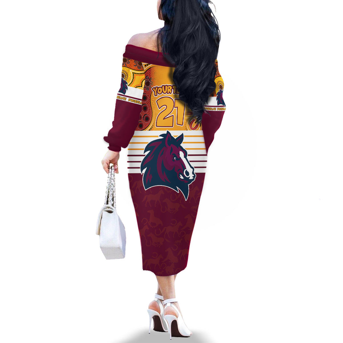custom-nrl-broncos-champions-2023-family-matching-off-shoulder-long-sleeve-dress-and-hawaiian-shirt-proud-newcastle-aboriginal-vibe