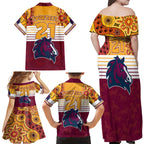 custom-nrl-broncos-champions-2023-family-matching-off-shoulder-maxi-dress-and-hawaiian-shirt-proud-newcastle-aboriginal-vibe