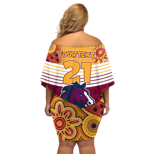 custom-nrl-broncos-champions-2023-family-matching-off-shoulder-short-dress-and-hawaiian-shirt-proud-newcastle-aboriginal-vibe
