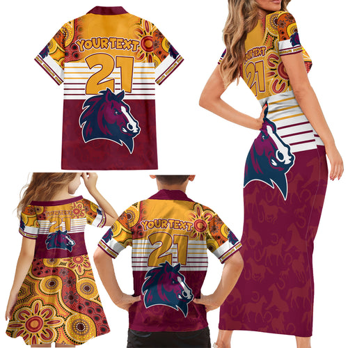 custom-nrl-broncos-champions-2023-family-matching-short-sleeve-bodycon-dress-and-hawaiian-shirt-proud-newcastle-aboriginal-vibe