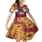 custom-nrl-broncos-champions-2023-kid-short-sleeve-dress-proud-newcastle-aboriginal-vibe