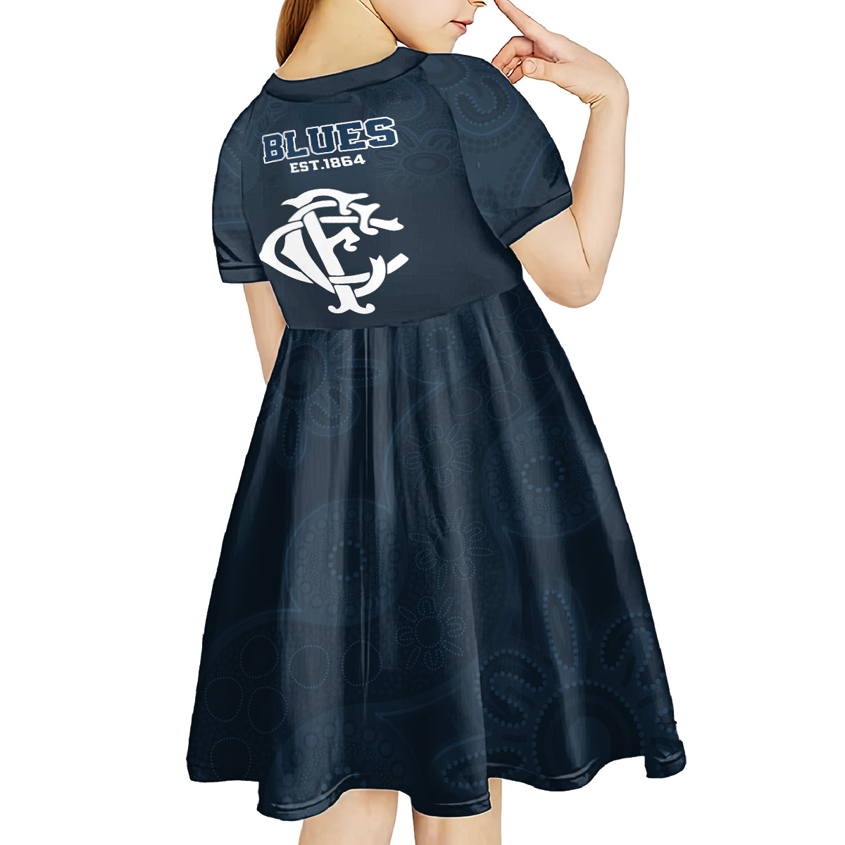 afl-blues-champions-2023-kid-short-sleeve-dress-proud-carlton-aboriginal-vibe