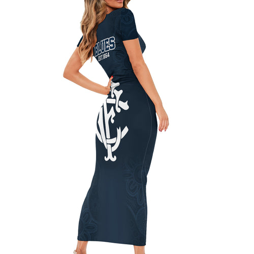 afl-blues-champions-2023-short-sleeve-bodycon-dress-proud-carlton-aboriginal-vibe