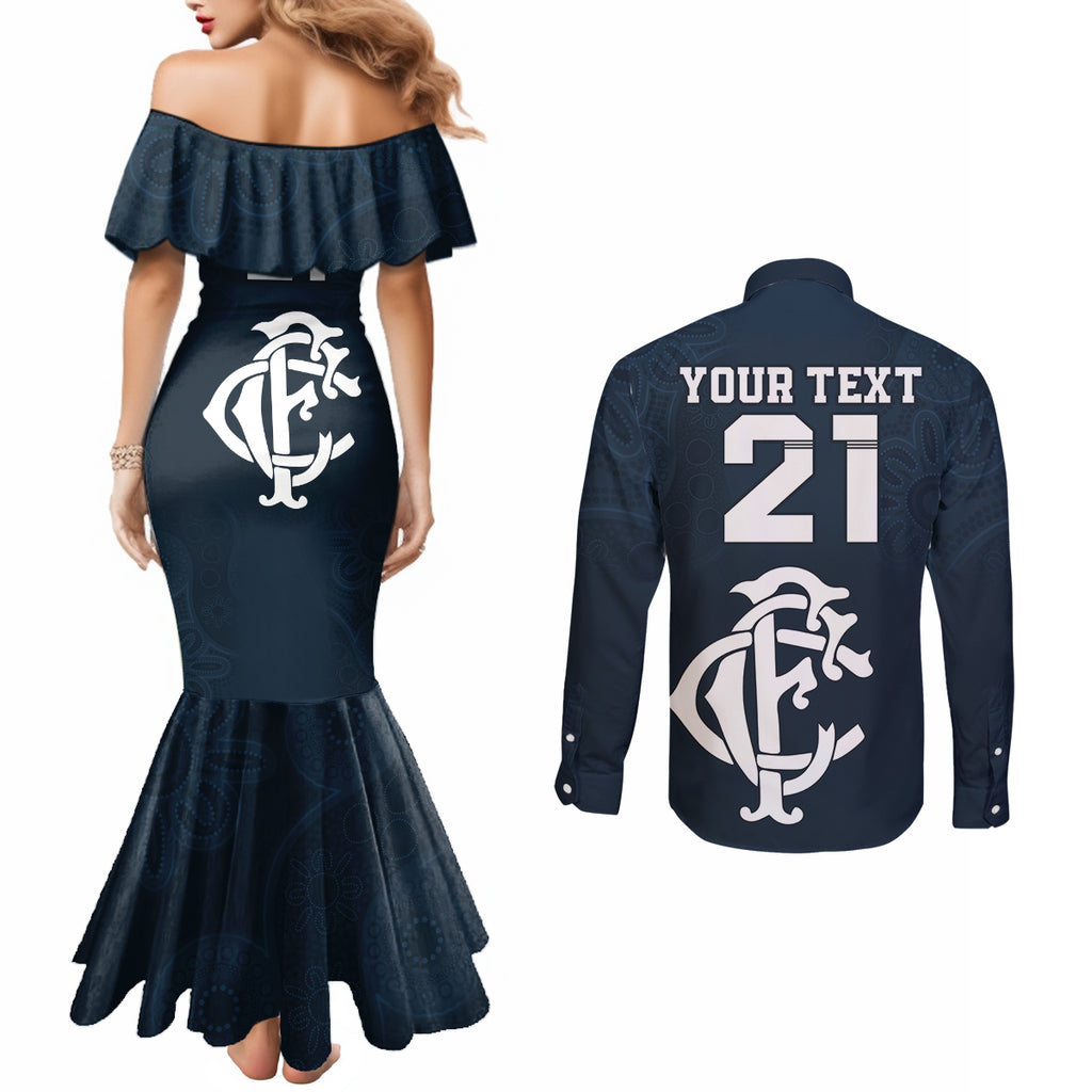 custom-afl-blues-champions-2023-couples-matching-mermaid-dress-and-long-sleeve-button-shirts-proud-carlton-aboriginal-vibe