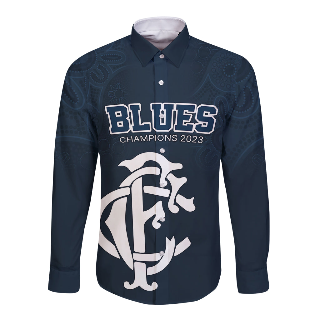 custom-afl-blues-champions-2023-long-sleeve-button-shirt-proud-carlton-aboriginal-vibe