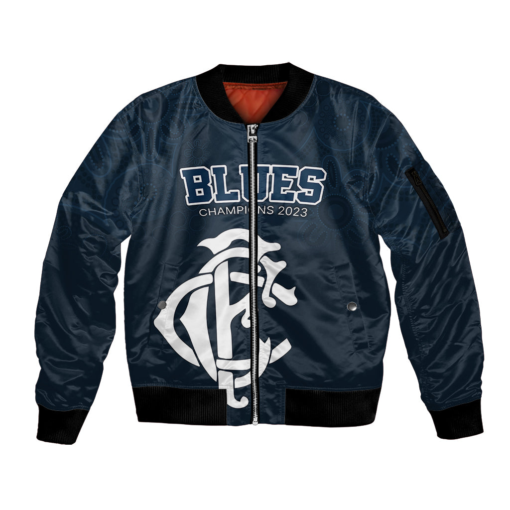 custom-afl-blues-champions-2023-sleeve-zip-bomber-jacket-proud-carlton-aboriginal-vibe