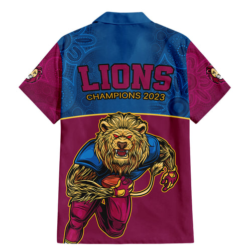 afl-lions-champions-2023-family-matching-mermaid-dress-and-hawaiian-shirt-proud-brisbane-aboriginal-vibe