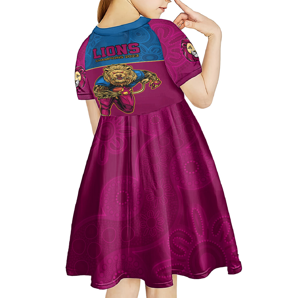afl-lions-champions-2023-kid-short-sleeve-dress-proud-brisbane-aboriginal-vibe