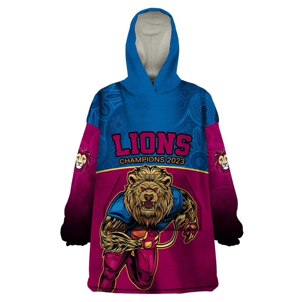 afl-lions-champions-2023-wearable-blanket-hoodie-proud-brisbane-aboriginal-vibe