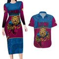 custom-afl-lions-champions-2023-couples-matching-long-sleeve-bodycon-dress-and-hawaiian-shirt-proud-brisbane-aboriginal-vibe