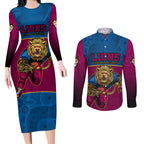 custom-afl-lions-champions-2023-couples-matching-long-sleeve-bodycon-dress-and-long-sleeve-button-shirts-proud-brisbane-aboriginal-vibe