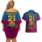 custom-afl-lions-champions-2023-couples-matching-off-shoulder-short-dress-and-hawaiian-shirt-proud-brisbane-aboriginal-vibe