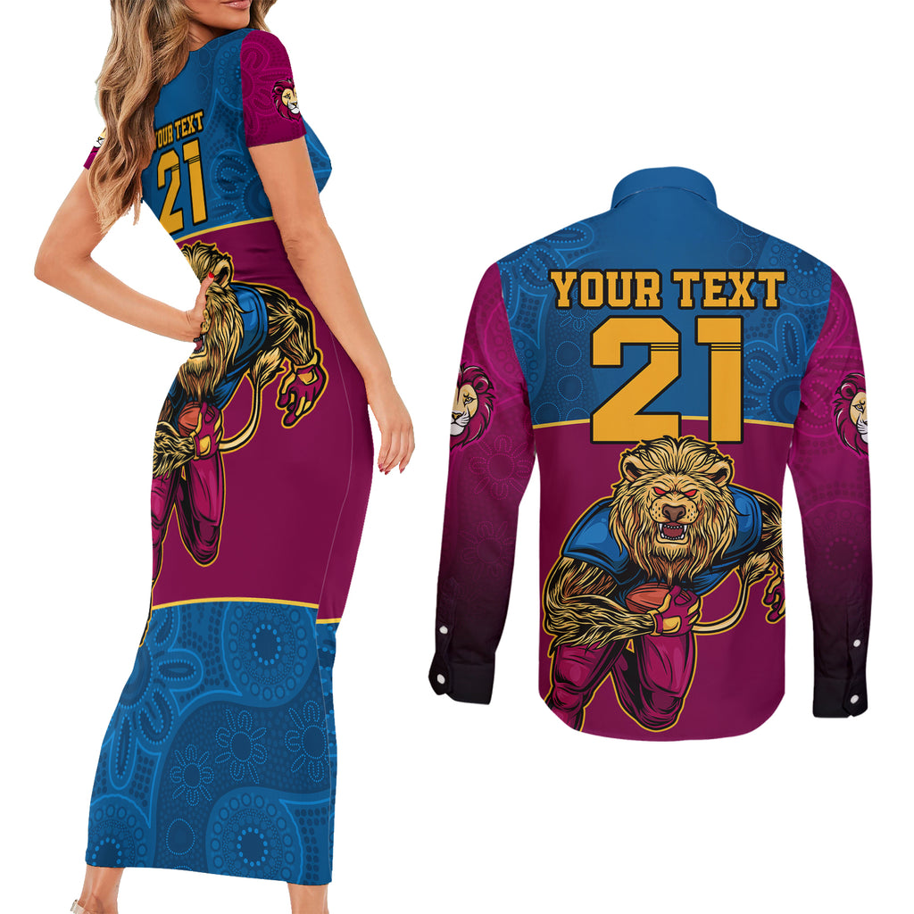 custom-afl-lions-champions-2023-couples-matching-short-sleeve-bodycon-dress-and-long-sleeve-button-shirts-proud-brisbane-aboriginal-vibe