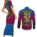 custom-afl-lions-champions-2023-couples-matching-short-sleeve-bodycon-dress-and-long-sleeve-button-shirts-proud-brisbane-aboriginal-vibe
