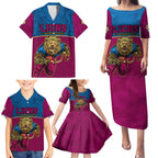 custom-afl-lions-champions-2023-family-matching-puletasi-dress-and-hawaiian-shirt-proud-brisbane-aboriginal-vibe