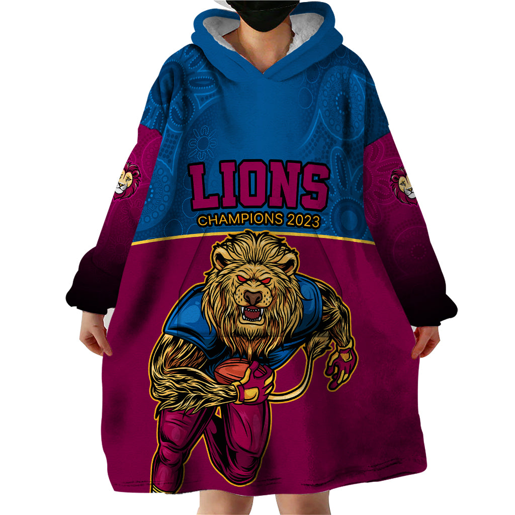 custom-afl-lions-champions-2023-wearable-blanket-hoodie-proud-brisbane-aboriginal-vibe
