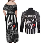 afl-magpies-champions-2023-couples-matching-off-shoulder-maxi-dress-and-long-sleeve-button-shirts-proud-collingwood-aboriginal-vibe