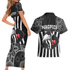 afl-magpies-champions-2023-couples-matching-short-sleeve-bodycon-dress-and-hawaiian-shirt-proud-collingwood-aboriginal-vibe