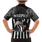 afl-magpies-champions-2023-family-matching-mermaid-dress-and-hawaiian-shirt-proud-collingwood-aboriginal-vibe