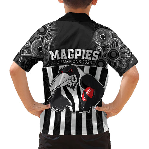 afl-magpies-champions-2023-kid-hawaiian-shirt-proud-collingwood-aboriginal-vibe