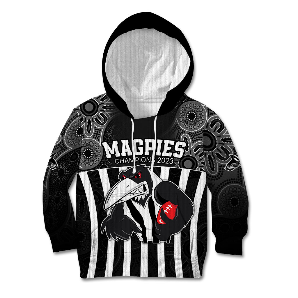 afl-magpies-champions-2023-kid-hoodie-proud-collingwood-aboriginal-vibe