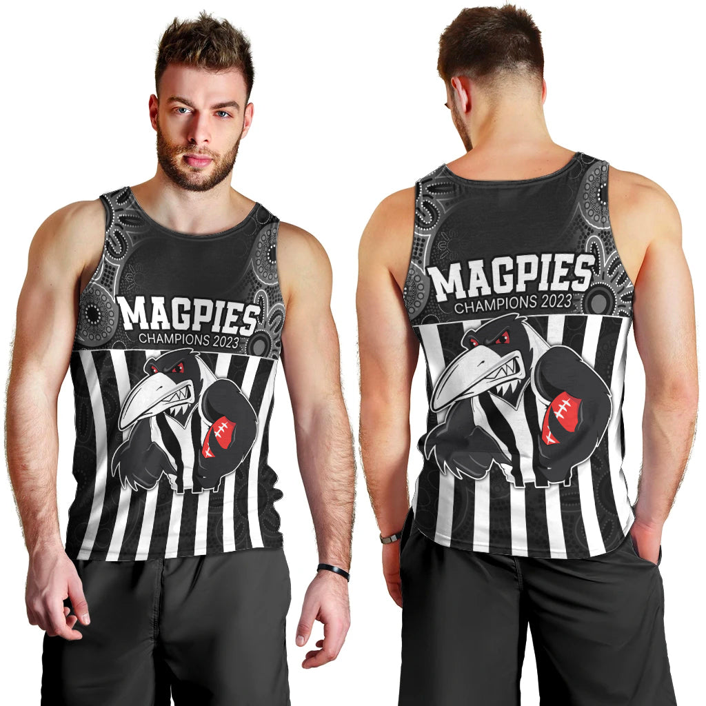 afl-magpies-champions-2023-men-tank-top-proud-collingwood-aboriginal-vibe