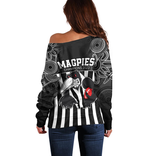 afl-magpies-champions-2023-off-shoulder-sweater-proud-collingwood-aboriginal-vibe