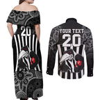custom-afl-magpies-champions-2023-couples-matching-off-shoulder-maxi-dress-and-long-sleeve-button-shirts-proud-collingwood-aboriginal-vibe