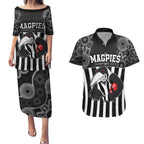 custom-afl-magpies-champions-2023-couples-matching-puletasi-dress-and-hawaiian-shirt-proud-collingwood-aboriginal-vibe