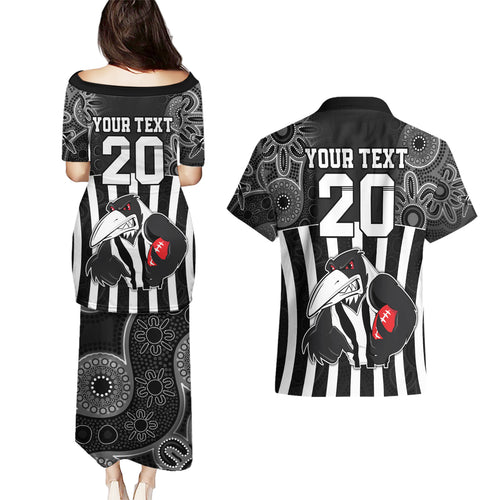 custom-afl-magpies-champions-2023-couples-matching-puletasi-dress-and-hawaiian-shirt-proud-collingwood-aboriginal-vibe