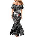custom-afl-magpies-champions-2023-family-matching-mermaid-dress-and-hawaiian-shirt-proud-collingwood-aboriginal-vibe