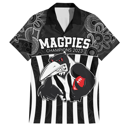 custom-afl-magpies-champions-2023-hawaiian-shirt-proud-collingwood-aboriginal-vibe