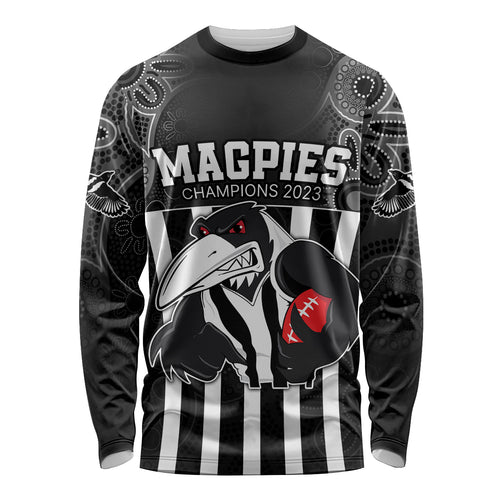 custom-afl-magpies-champions-2023-long-sleeve-shirt-proud-collingwood-aboriginal-vibe