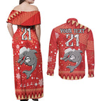 custom-dolphins-rugby-couples-matching-off-shoulder-maxi-dress-and-long-sleeve-button-shirt-chirstmas-vibe-2023