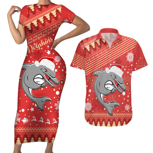 custom-dolphins-rugby-couples-matching-short-sleeve-bodycon-dress-and-hawaiian-shirt-chirstmas-vibe-2023