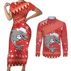 custom-dolphins-rugby-couples-matching-short-sleeve-bodycon-dress-and-long-sleeve-button-shirt-chirstmas-vibe-2023