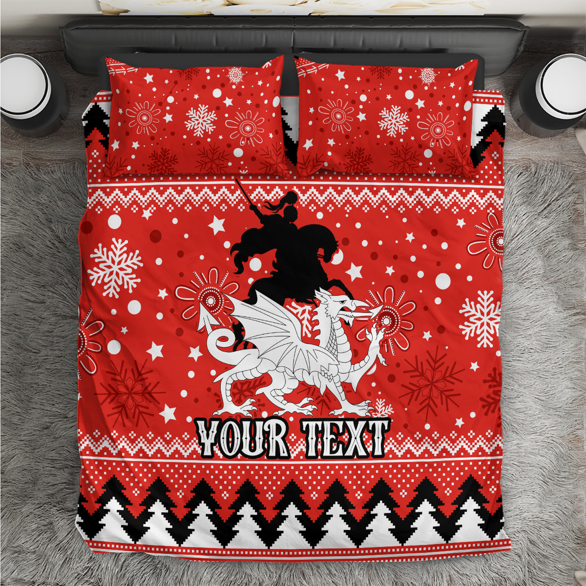 custom-dragons-rugby-bedding-set-chirstmas-vibe-2023