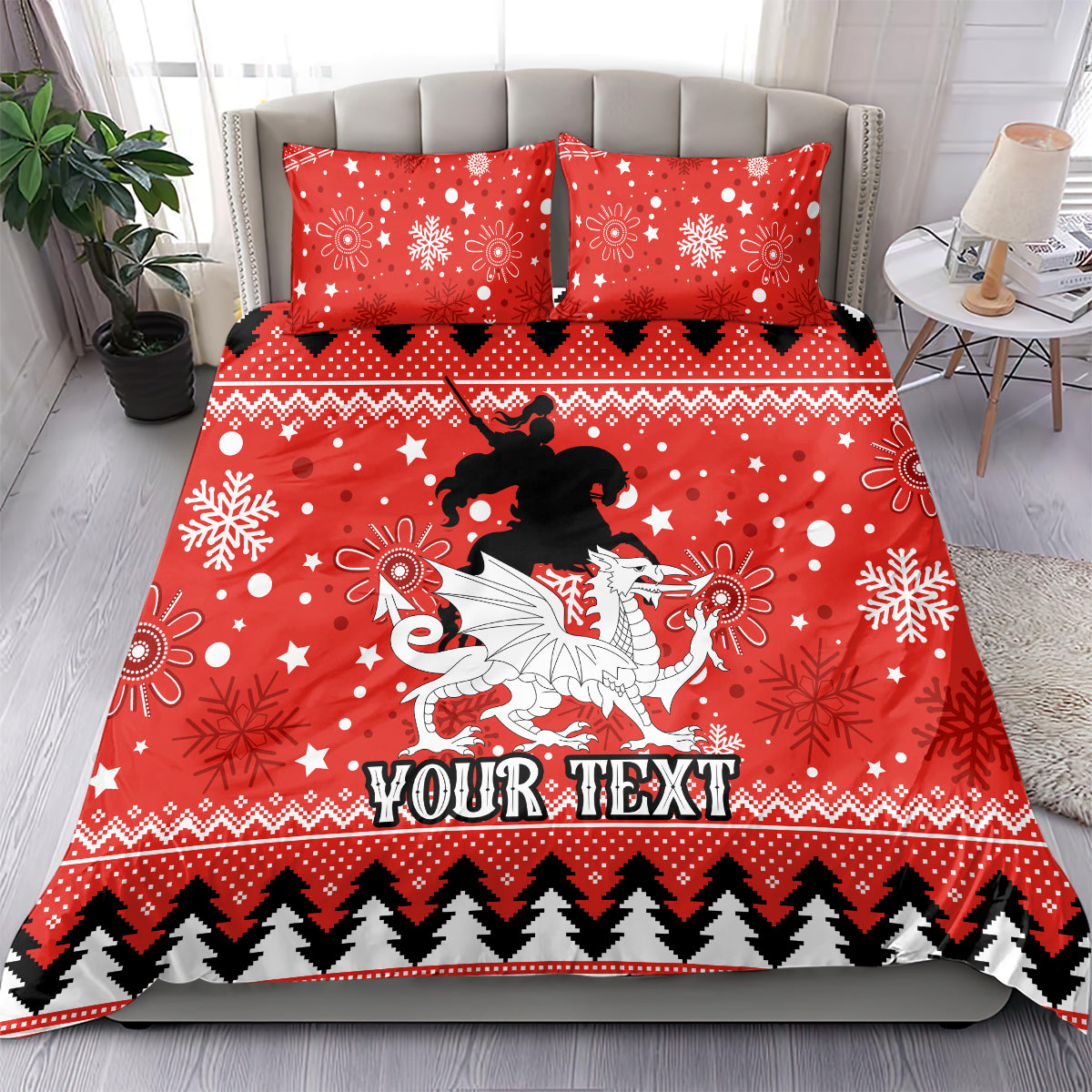 custom-dragons-rugby-bedding-set-chirstmas-vibe-2023