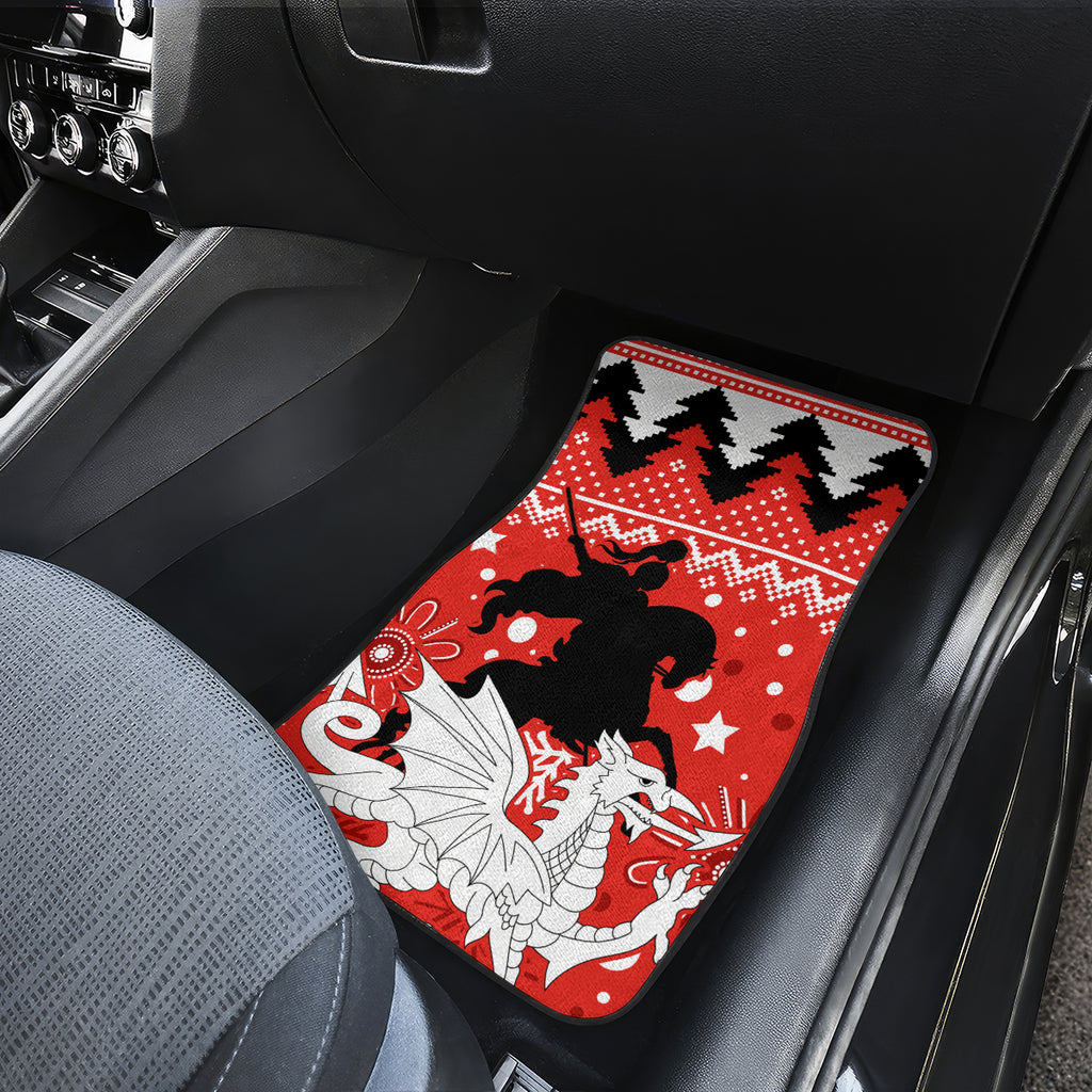 custom-dragons-rugby-car-mats-chirstmas-vibe-2023