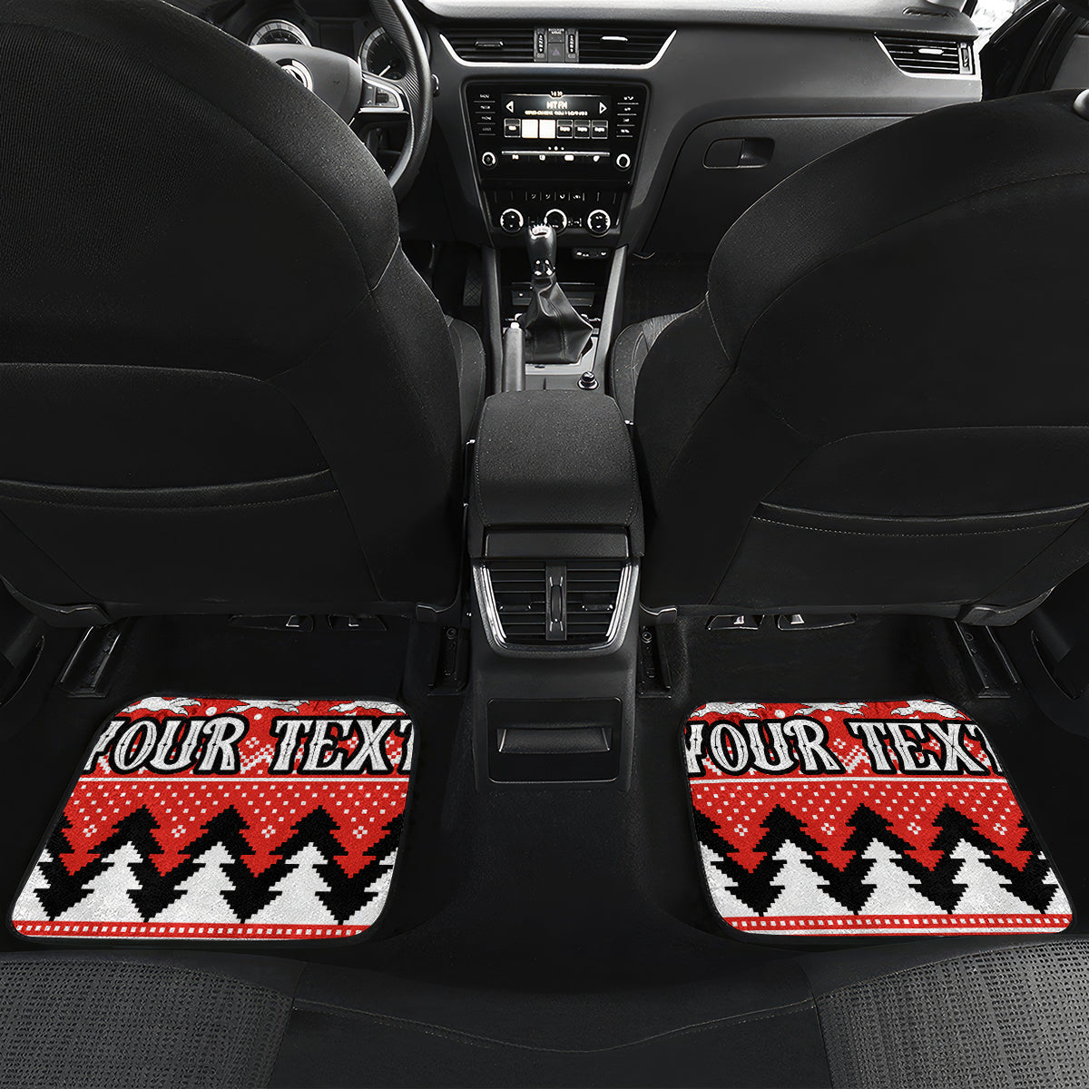 custom-dragons-rugby-car-mats-chirstmas-vibe-2023