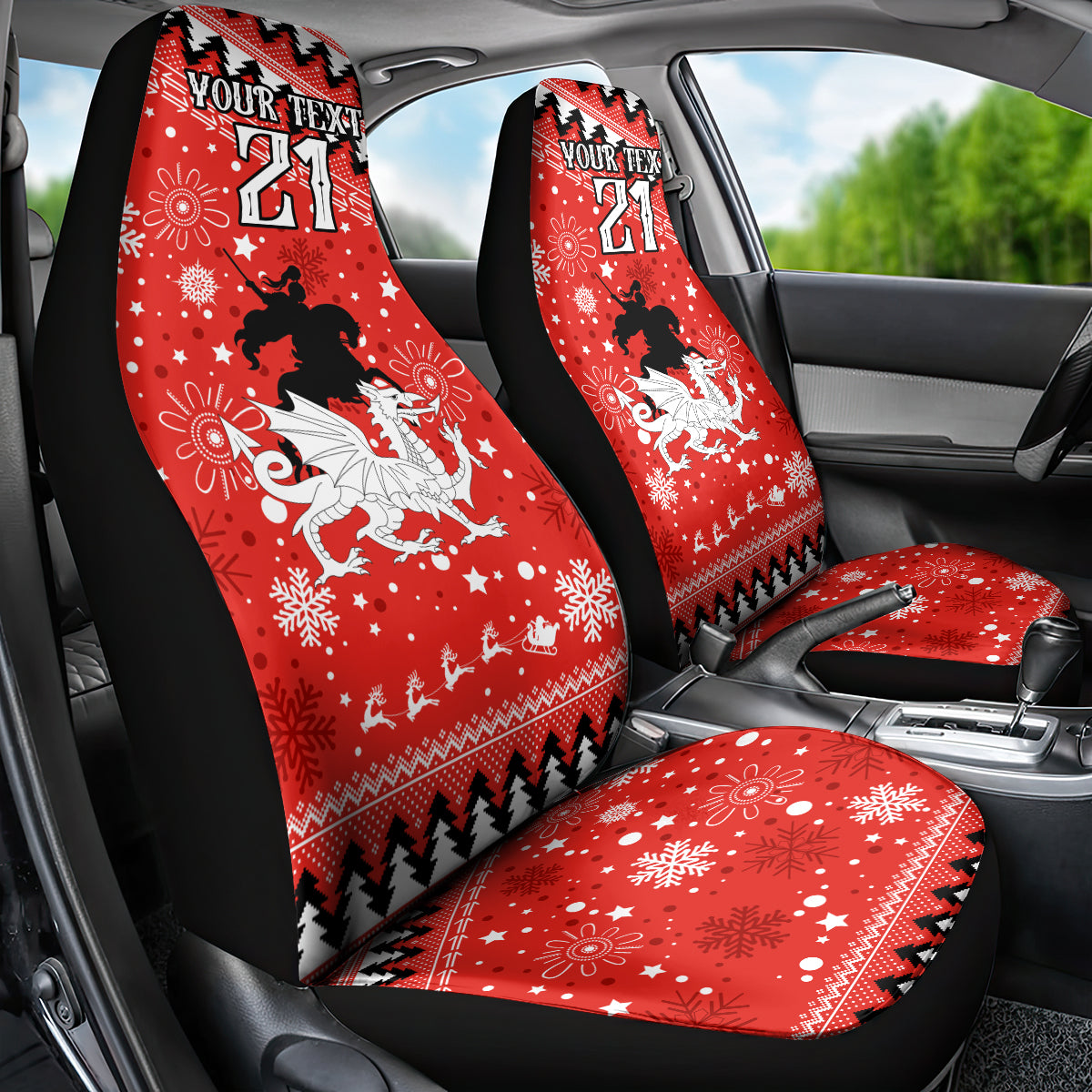 custom-dragons-rugby-car-seat-cover-chirstmas-vibe-2023