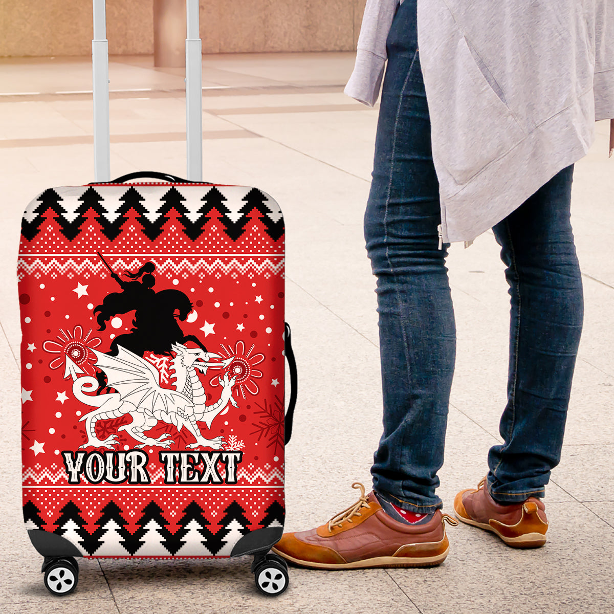 custom-dragons-rugby-luggage-cover-chirstmas-vibe-2023