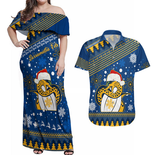 custom-eels-rugby-couples-matching-off-shoulder-maxi-dress-and-hawaiian-shirt-chirstmas-vibe-2023